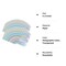 100 Pieces Mylar Holographic Resealable Bags - 4 x 6" Smell Proof Bags, Foil Pouch Ziplock Bags for Party Favor Food Storage (Holographic Color, 4 x 6 Inch)